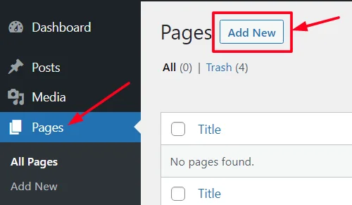 Add pages step 1