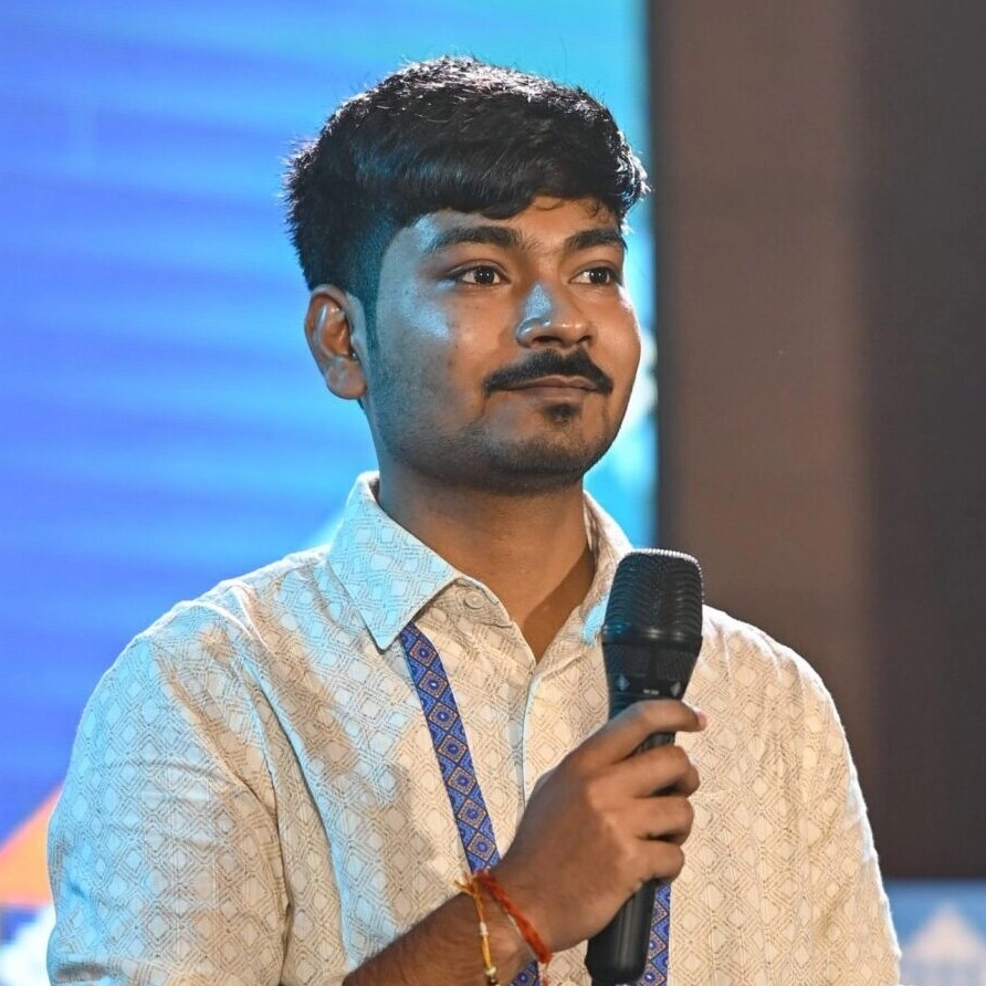 Satyam Vishwakarma (Satya) speaking at WordCamp Asia 2025 in Manila as Marketing Team Co-Lead.